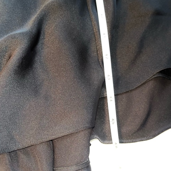 ALL SAINTS Slip Dress Drawstring Black Midi Sz 10 - Picture 10 of 11